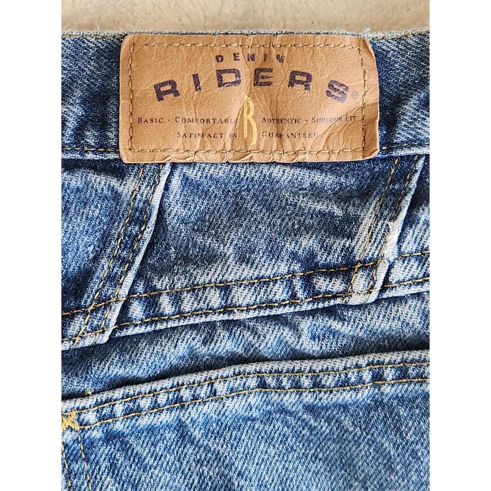 Vintage Riders Jeans Womens 10 Medium Wash High Rise Mom Straight Leg Denim 90s - Picture 4 of 11